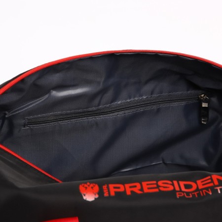 Sports bag "President", 47 x 28 x 24 cm, black color-8