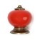 Pen button Dome Ceramics 003, ceramic, red