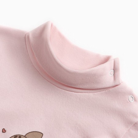 Baby turtleneck, pink color, height 68 cm-1