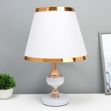 Glykeria table lamp E27 40W white-gold 25x25x40 cm