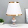 Glykeria table lamp E27 40W white-gold 25x25x40 cm
