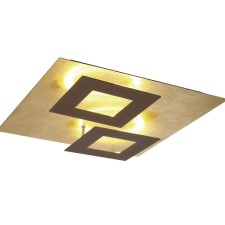 Ceiling light Mantra Dalia, Led, 3360lm, 3000k, 500x500x77 mm, brown color