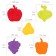 Roxy-Kids anti-exceling mini-rings for a bath, 5 pcs., Mix color