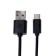 Oxion, Type -C - USB, 1 m, black cable