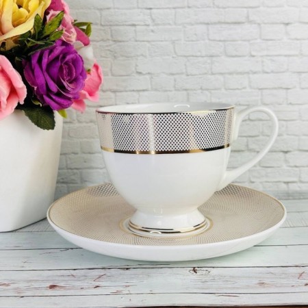 Tea set of Lenardi Golden Symphony, 12 items