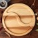 Menzhitsa wooden "yin-yang", with a cutting board, D-35 cm, an array of ash