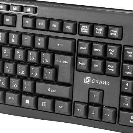 Keyboard + Mouse Rick 225m Claw: Black Mouse: Black USB Wireless Multimedia (1454537) 1029432-6