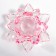 Souvenir Glass "Lotus Crystal Three -haired Pink" d = 10 cm