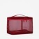 Cosmetic bag with lightning, burgundy color