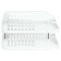 A set of paper trays horizontal Starong Istanus, 2 pieces, on metal rods, white