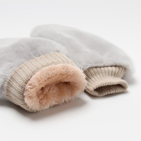 Mittens for claim. Minaku volumetric 23 cm gray-2