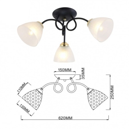 Luiza 9140-303 3he27 60W chandelier-6