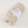 Knitting cord 100% polyester, width 5 mm 100m (ivori)