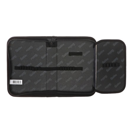 Penal 1 section, 130x200, folding bar, laminated cardboard, for a boy, black, Seventeen-4