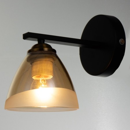 Bra "lines" 1x60W E27 Black/gold 22x11x11sm-1