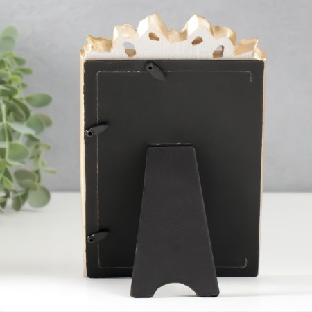 Photo frame Polystone 10x15 cm "Baltic with ribbons" gold 19x12 cm-3