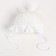 Baby hat, white color, size 48-50