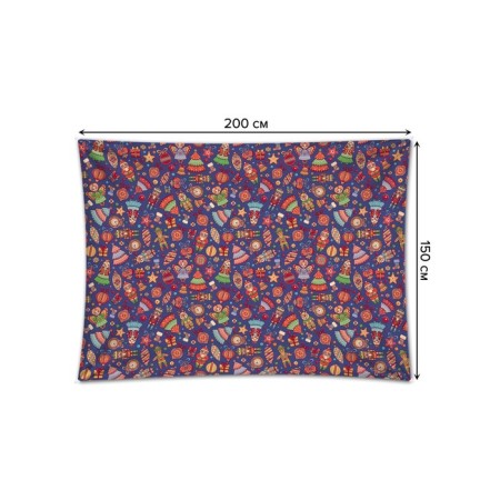 Decorative panel with photo printing "Retro toys", horizontal, size 150x200 cm-1