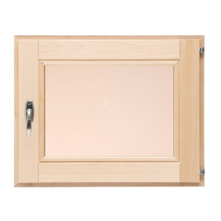 Window, 40 × 50cm, single -chamber double -glazed window, bronze, linden