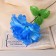 Artificial flowers "Sonata gloxinies" D-11 cm H-20 cm, blue