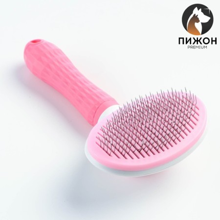Pucrhee with self -cleaning Premium diode is round, with drops, 10 x 19 cm, pink