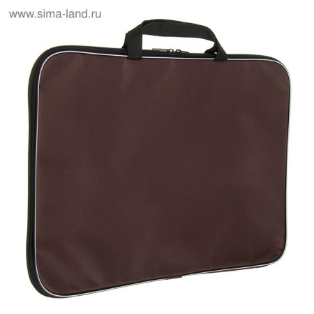 Folder for drawings and drawings A3, 470 x 350 x 20 mm, handles, textile, calligrata standard, brown, density 600d-2