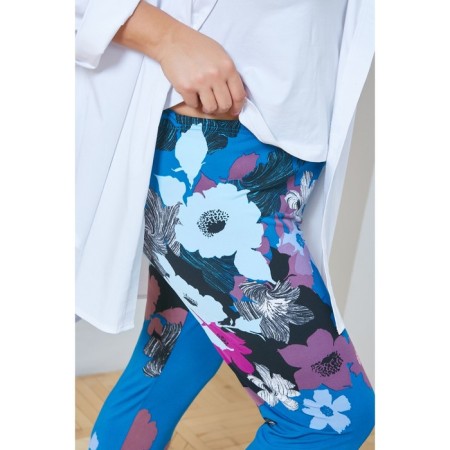 Female legins, size 56, blue color-3