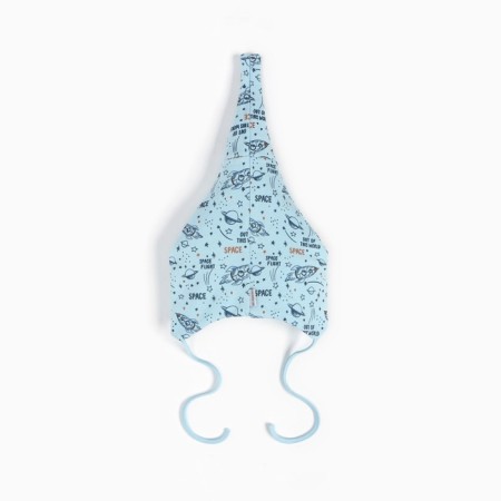 Baby hat, blue color, size 46-48-2