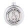 Chervyak alcohol flask, stainless steel, round, gift, 150 ml