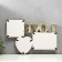 Photo frame-collage "Love" in 3 photos, ivory (plastic screen)