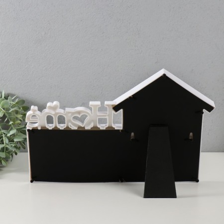 Photo frame plastic in 2 photos 10x15 cm "House" white 25x35x2 cm-3