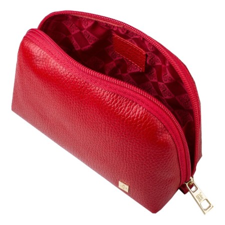 Cosmetic bag with lightning, red color-1