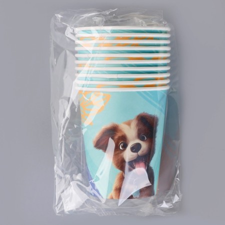 A single -single paper glass "puppy", 250ml-3