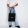 Bag Schoper "Husband Bought", 35x0.5x40 cm, Department without lightning, without lining, Black