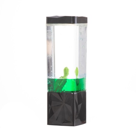 Lava lamp "Turtle" LED 3HAAA, USB green 7x7x23cm-9