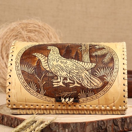 Bread "Forest Birds", 24.5 x 20 x 14.5 cm, birch bark