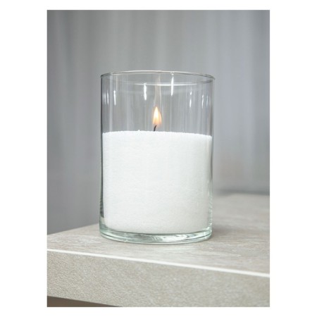Candle in granules "Roscandles" White in PET Bank, 300 g + wicks-1