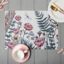 Napkin on the table of the share 