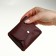 Monetnik on the button, Textura, burgundy color