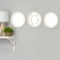 A set of round mirrors, 3 pcs, d = 27 cm, zp = 22.5 cm, white