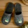 Slippers Bath felt with embroidery "with a light steam",