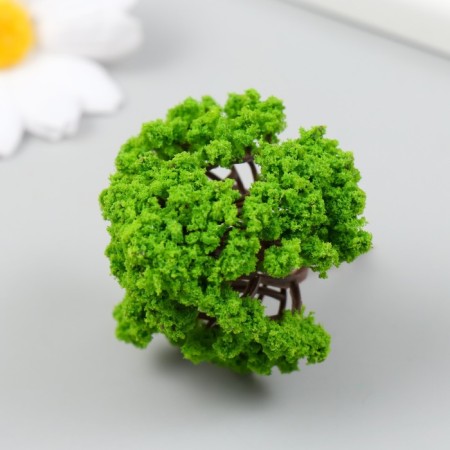 Artificial plant for creativity plastic "Green tree" 6 cm-1