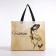 Bag without fastening, beige color