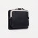 Women's wallet on the button, black color