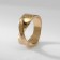 Ring Metal "Trend" twisted mini, color gold, size 17