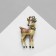 Brooch "deer" forest, color in gold