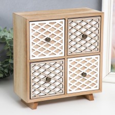 Casket wood chestnut 4 boxes 