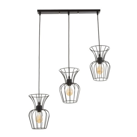 Bayerlux lamp "Freya" 3he27 40W black 16x50x23-123cm