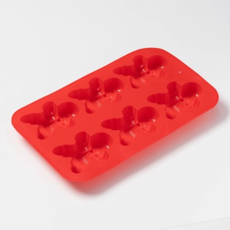 The form for baking the deed "New Year. Gingerbread ", silicone, 28 × 17 cm, 6 cells, red color-2