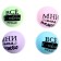 Anthistress label “Touching wishes”, with paste, color mix